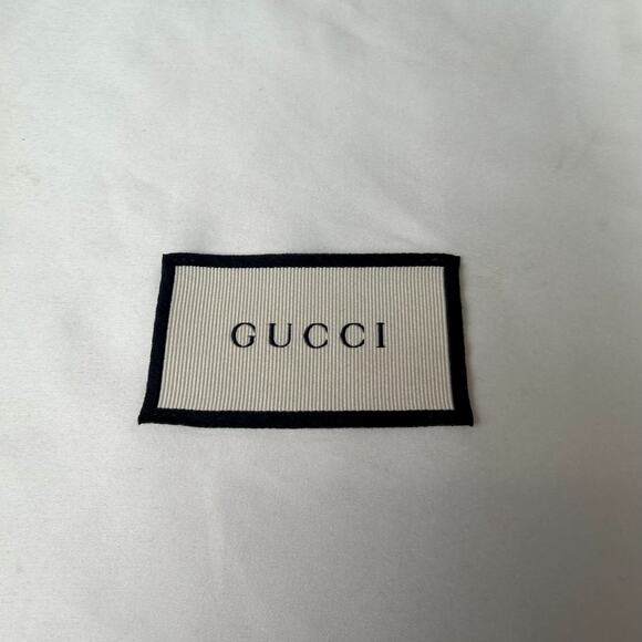 Authentic Gucci Logo Designer White Silk/Satin Dust Bag Storage 17.25"x8" - Picture 4 of 8
